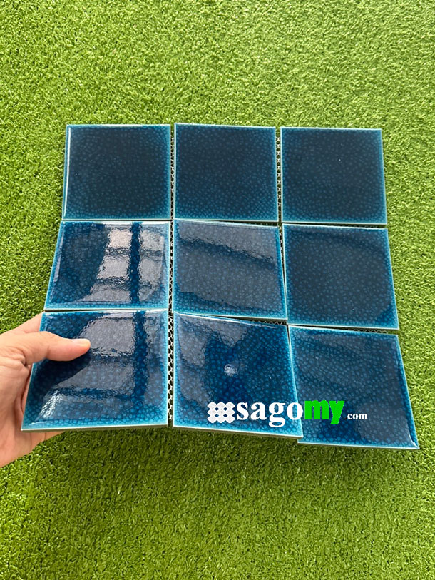 [DSC-2608-70056] Gạch Mosaic 10x10 Xanh Dương Men Rạn