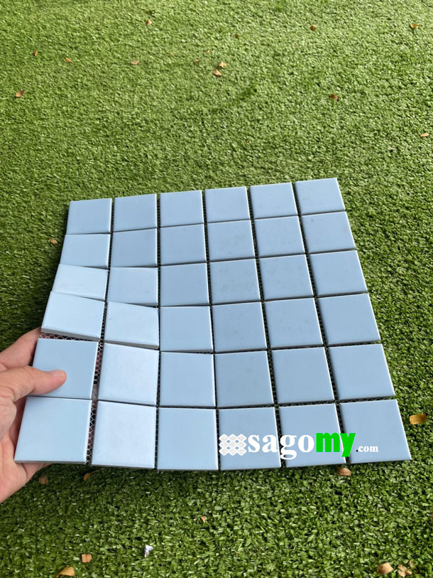 [DSC-2608-23828] Gạch Mosaic Vuông Xanh Biển Mờ