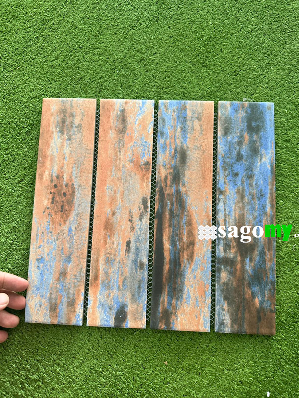 [DSC-2608-37689] Gạch Mosaic 6x26 CM Màu Xanh Biển Hiệu Ứng Cam
