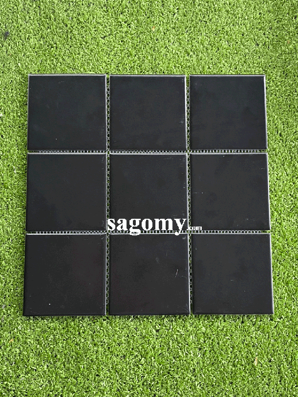 [DSC-2608-13037] Gạch Vuông10x10 Cm Đen Mờ