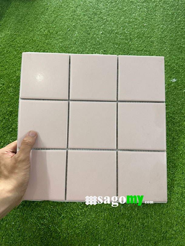 [DSC-2608-46749] Gạch Vuông 10x10 Cm Màu Hồng Phấn
