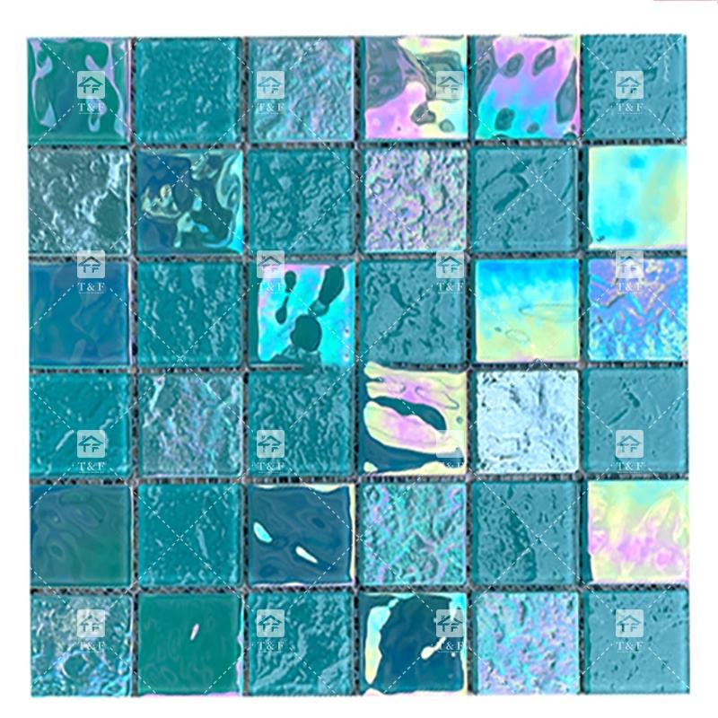 [DSC-2607-71606] Gạch mosaic kính pha lê T&F TF25317 men bóng tùy chỉnh 300x300 mm