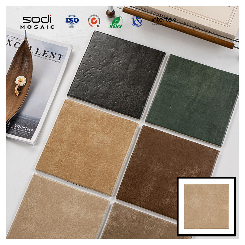 [DSC-2607-90266] Gạch Porcelain Rustic 20x20cm SODIMOSAIC PT-Y22 - Trang trí tường phòng bếp, phòng tắm