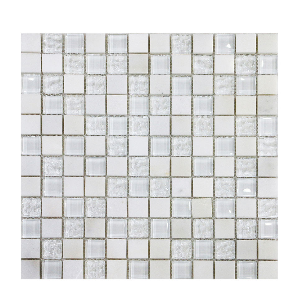 [DSC-2607-87509] Gạch Mosaic Kính và Đá Cẩm Thạch W&D L003-18BL - Chống Mài Mòn Cao Cấp
