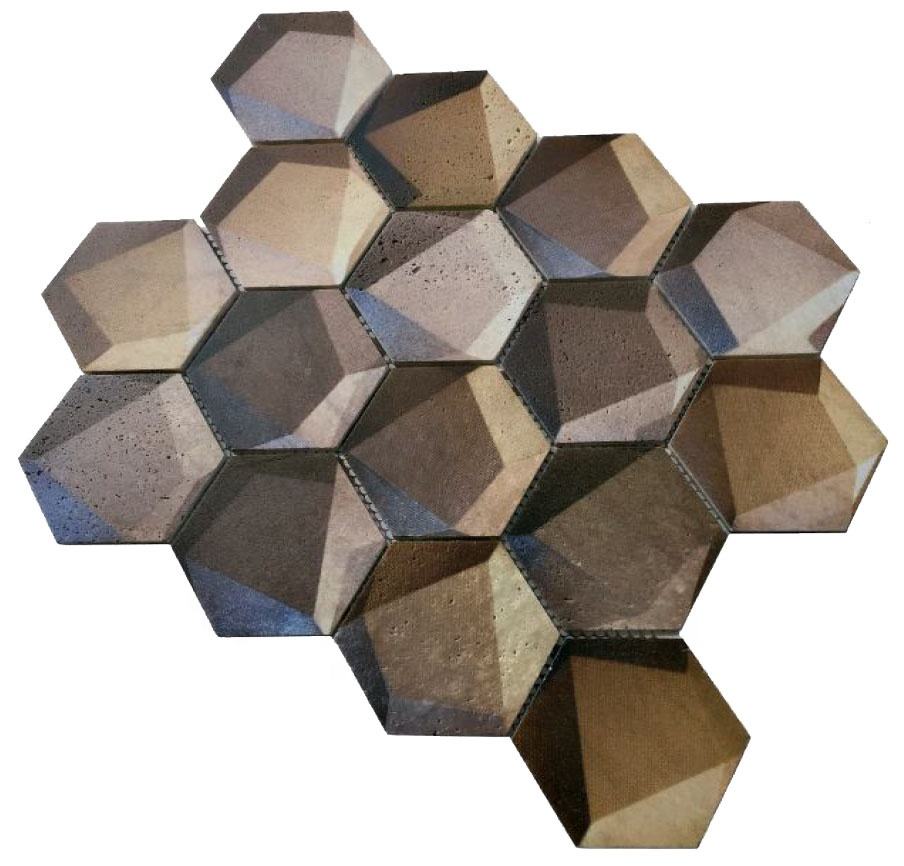 [DSC-2607-24042] Gạch Mosaic Đá Marble Hình Lục Giác S-SH73 - Thiết Kế Hiện Đại