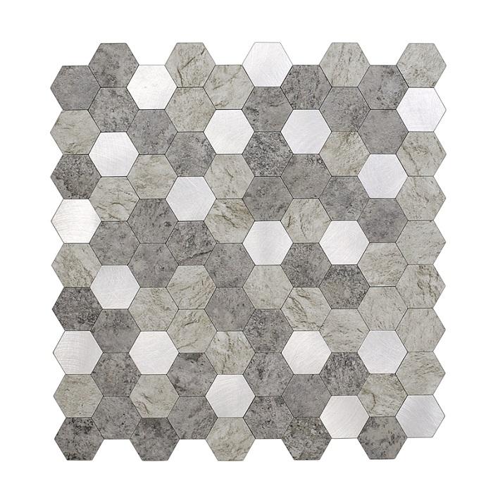 [DSC-2607-25062] Gạch Mosaic Lục Giác Vivid Tiles WJ-13 - Dán Tường Tự Dính Chống Nước