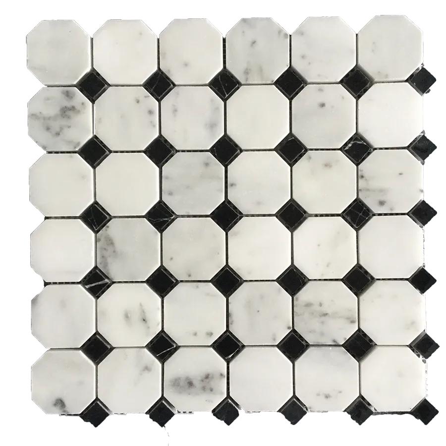 [DSC-2607-75880] Gạch Mosaic Đá Cẩm Thạch Oscar White 300x300mm - MM15