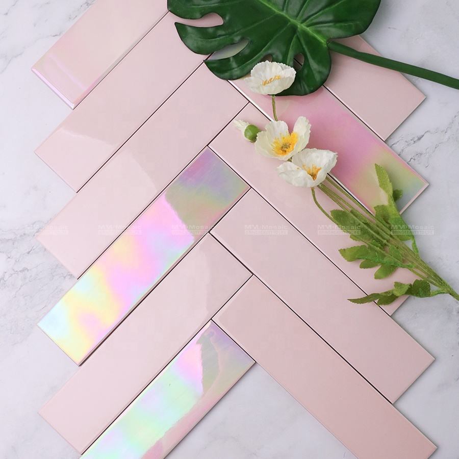 [DSC-2607-96717] Gạch men tường phòng tắm 65×265mm MM-Mosaic ZOE9901 cầu vồng iridescent