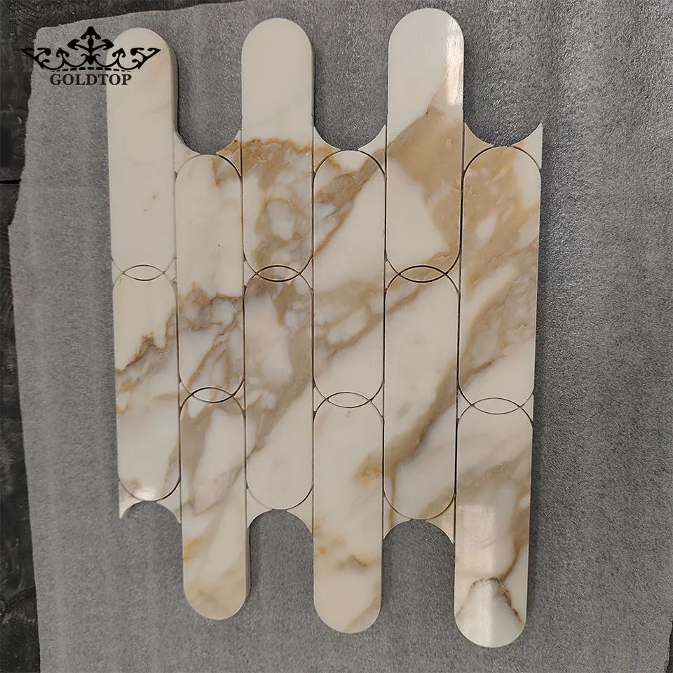 [108186406011] Goldtop OEM/ODM Marmor Marmar High Quality Marble Mosaic Modern Designs Calacatta Borghini Marble Mosaic for Hotel