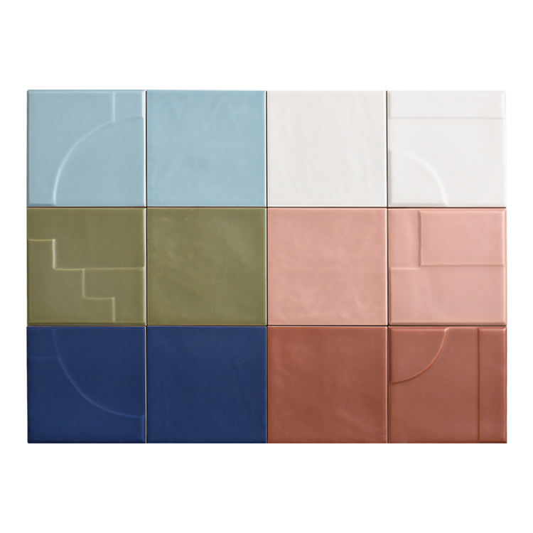 [DSC-2607-50256] Gạch Mosaic Gốm Sứ Màu Trơn Kiểu Hiện Đại Shiyi 120x120mm - Trang Trí Nội Thất