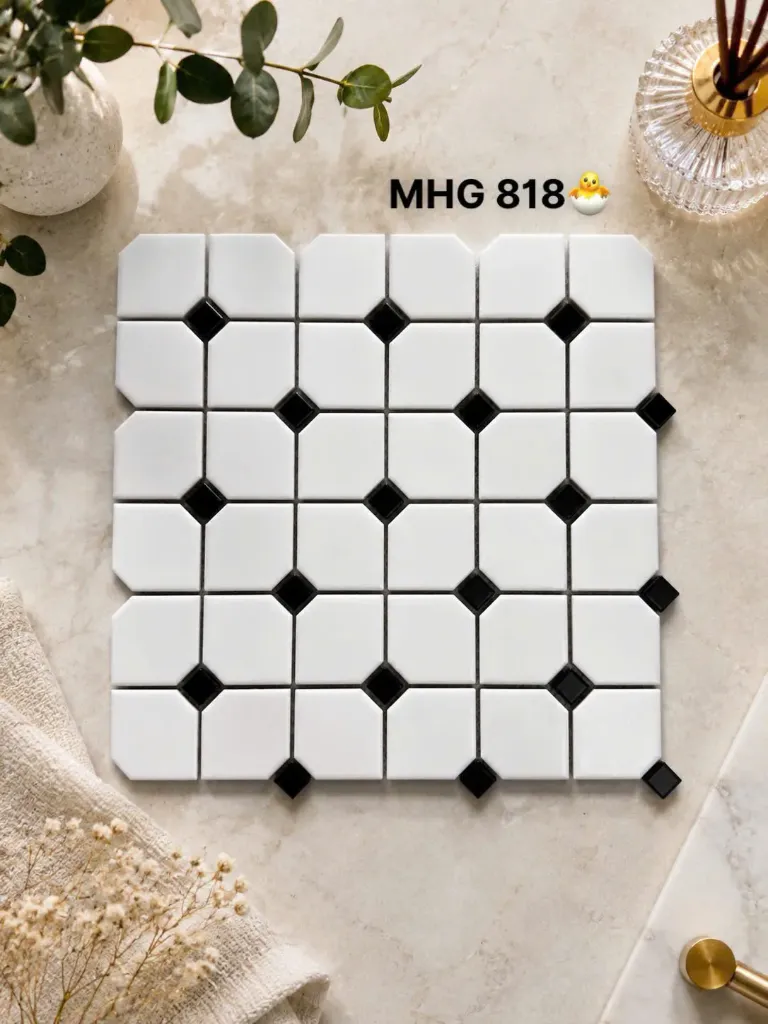 [DSC-MHG818] Gạch mosaic trang trí, KT vỉ 300x300mm, mã MHG 818 (20 vỉ/thùng/1.82m2)