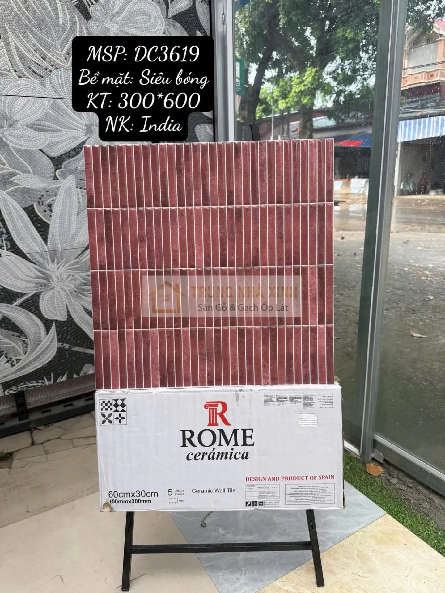 [DSC-DC3619] Gạch mosaic que siêu bóng, KT vỉ 300x600mm, mã DC3619