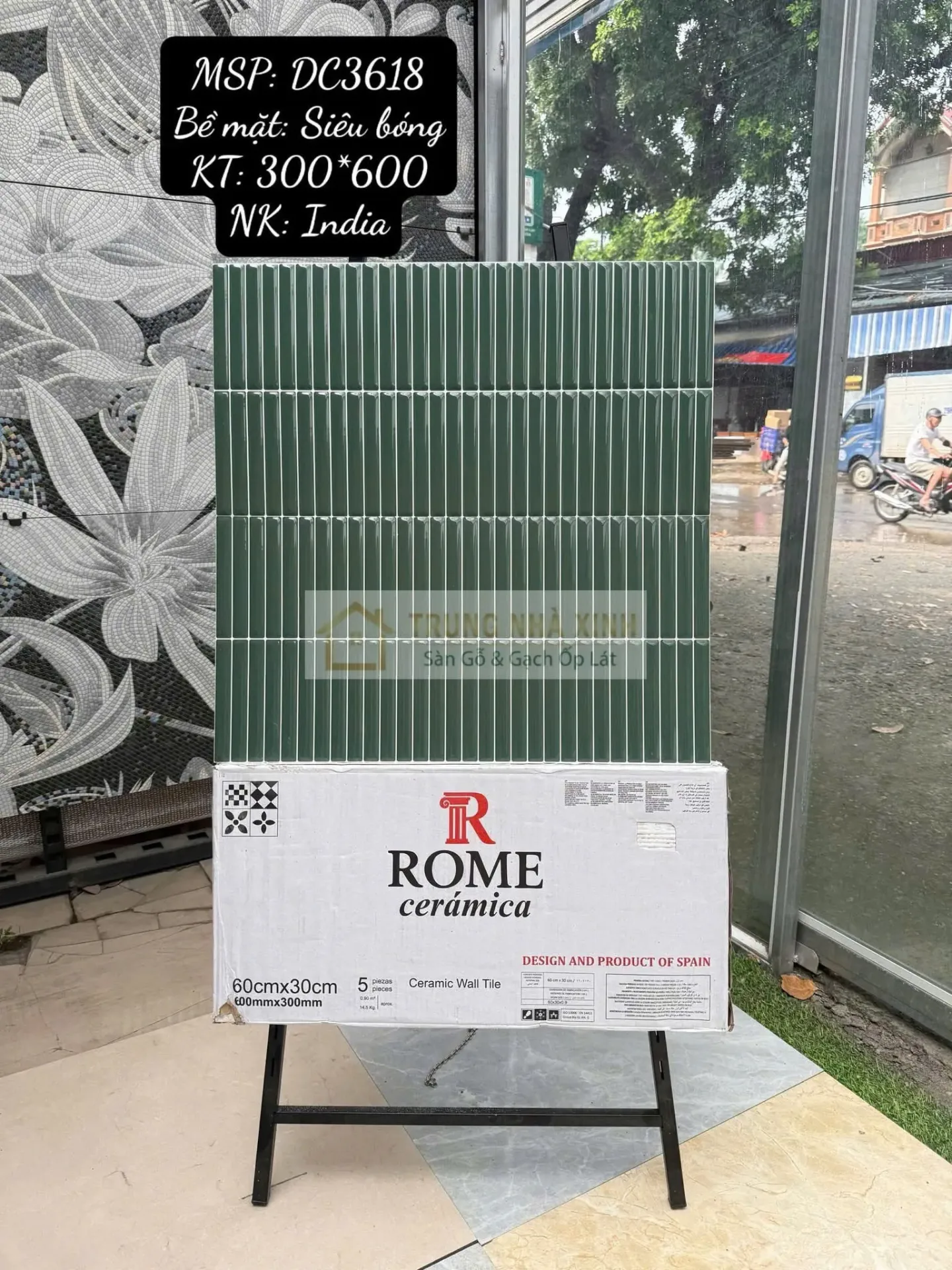 [DSC-DC3618] Gạch mosaic que siêu bóng, KT vỉ 300x600mm, mã DC3618