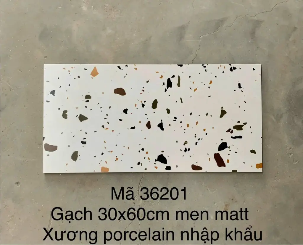 Gạch Terrazo porcelain men matt 300x600mm 36201