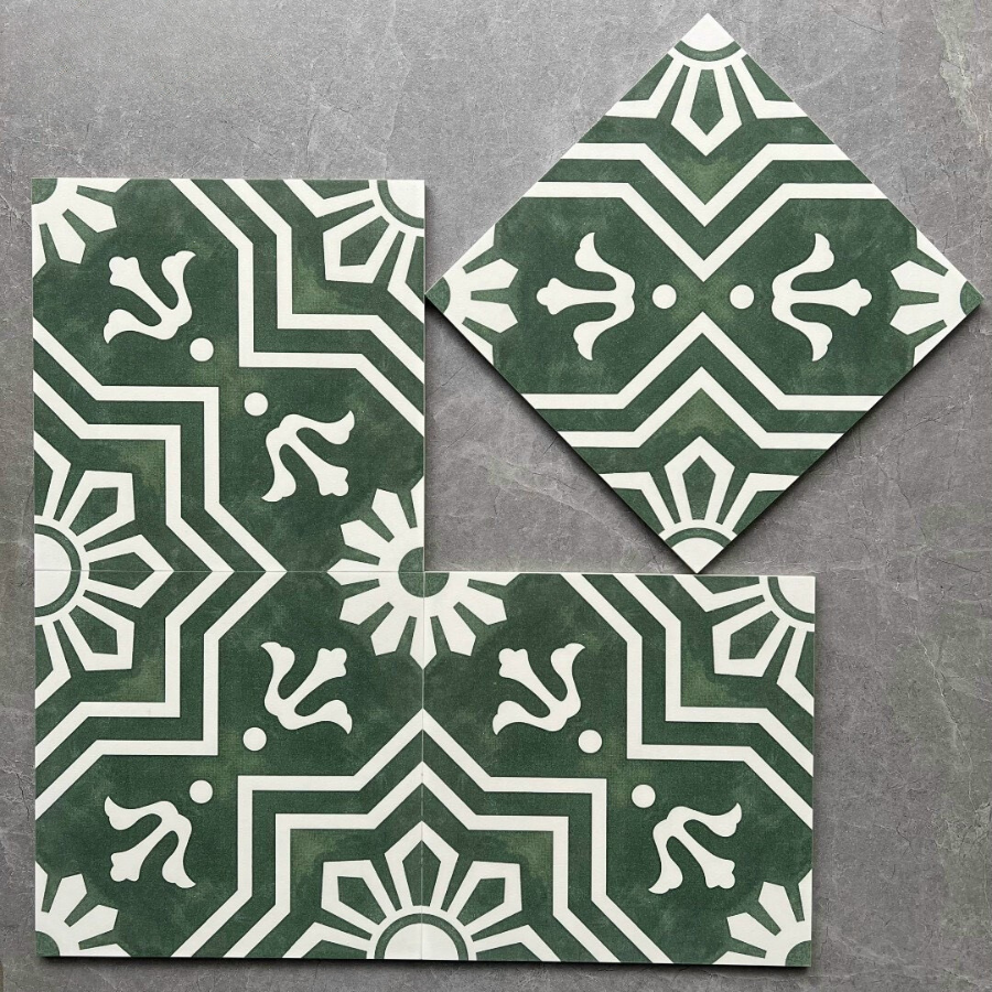Gạch bông xanh 30400 KT 300x300mm