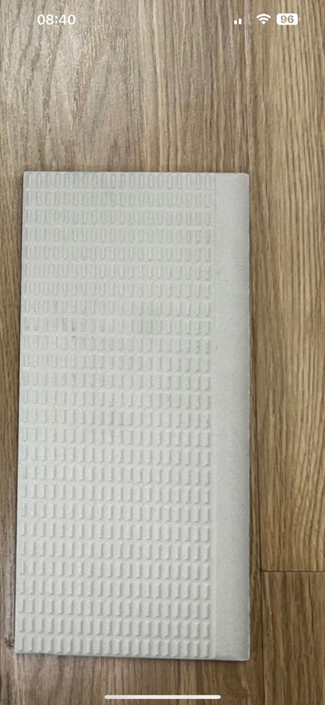 Gạch viền bể bơi màu trắng 240x115mm YC014