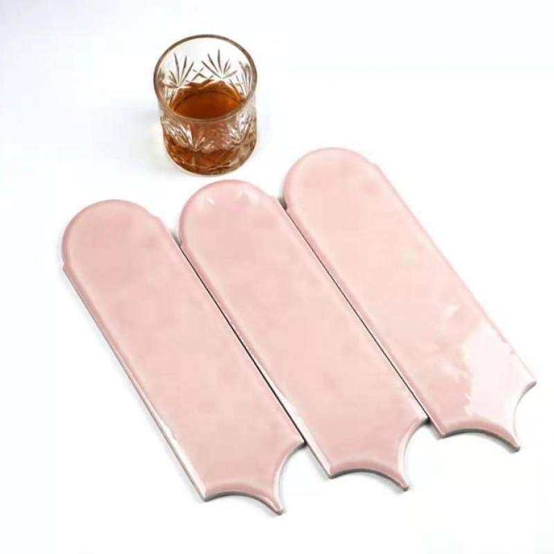 Gạch lông vũ màu hồng nhạt bóng KT 90x308mm M9316-A=40V/T=1M