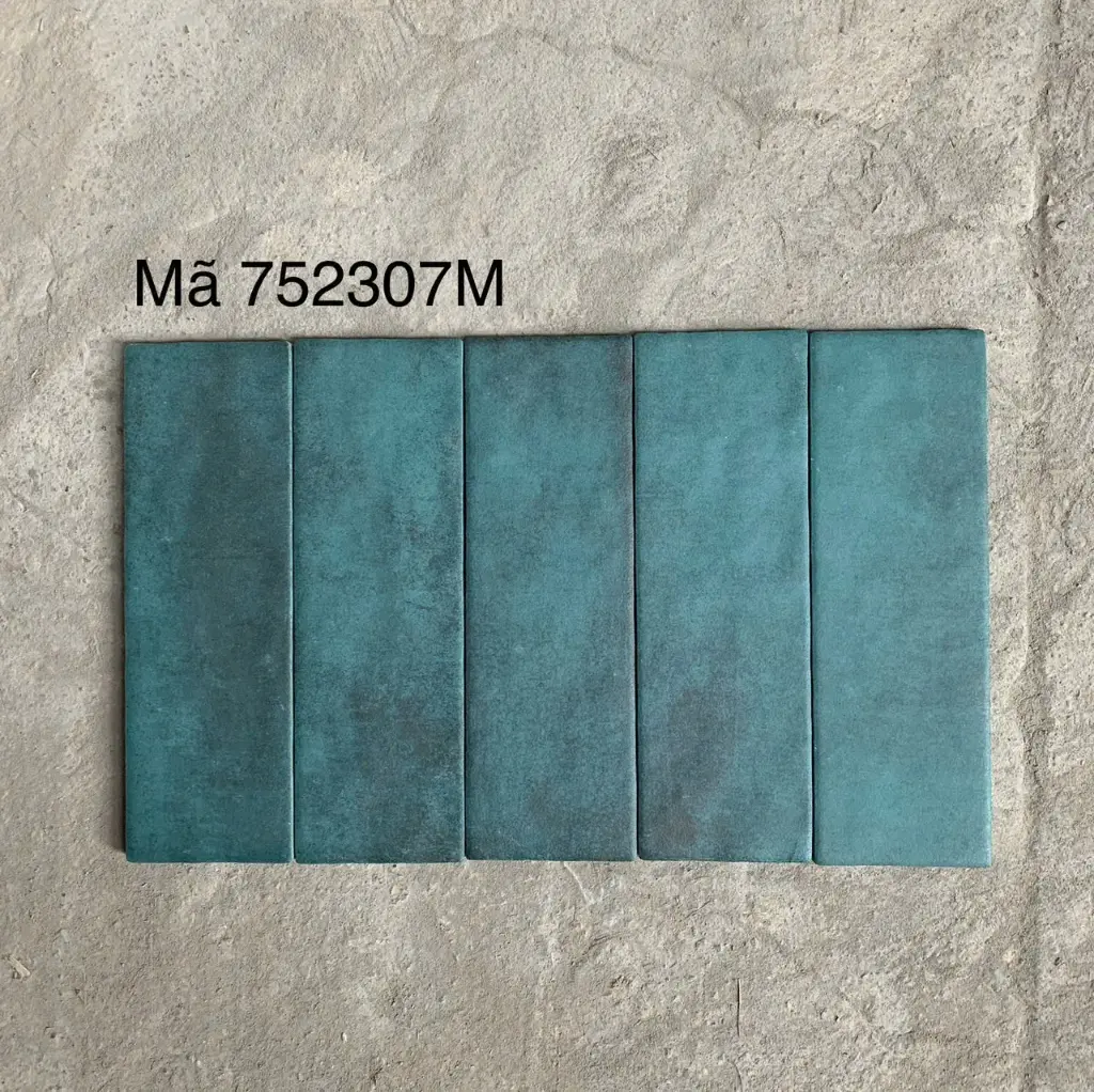 Gạch thẻ Porcelain mờ lượn KT 75x230mm mã LNA752307M