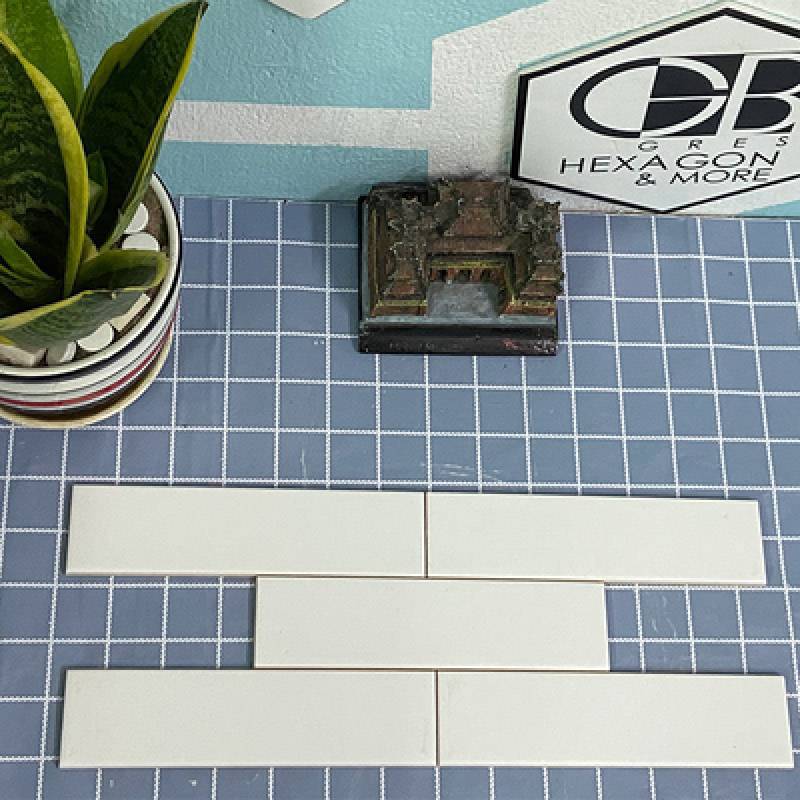 Gạch thẻ cao cấp trắng mờ phẳng 50x200 PSTA50206