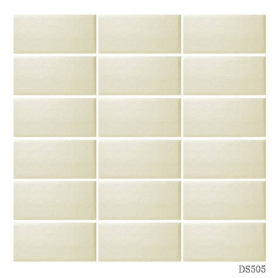 Gạch thẻ ốp tường màu vàng cam 45x95mm 505