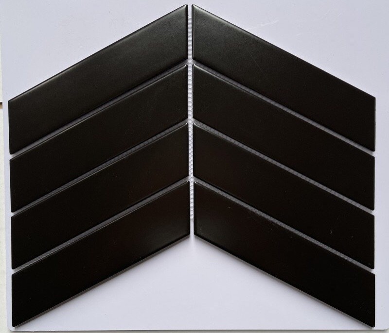 Gạch Mosaic xương cá đen mờ 318,5x244mm G833 (1h/1.43m/20vi)