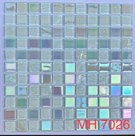 Gạch mosaic thủy tinh trang trí MH 7026