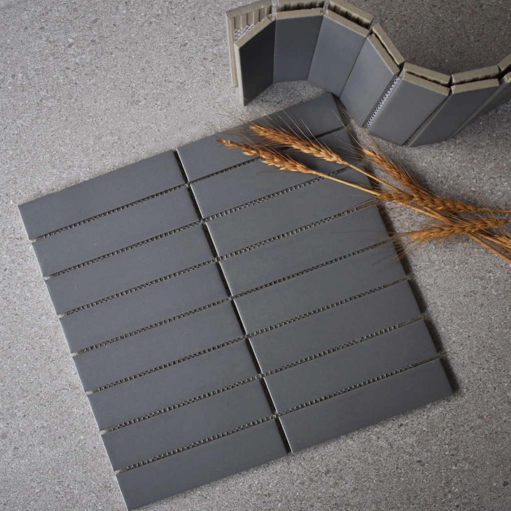 Gạch Mosaic que xám KT 32x145mm Y33F822