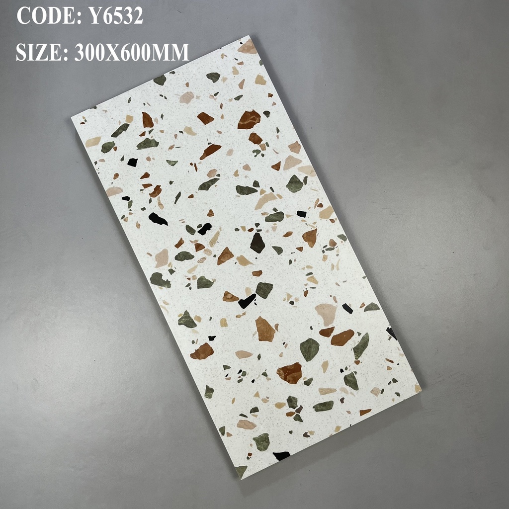 Gạch terrazzo VN, KT 300x600 mm xương ceramic mặt mờ mã Y6532_SA  loại 1 