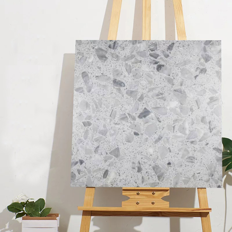 GạchTerrazzo TQ, KT 600x600mm Xương Porcelain mờ phẳng mã 6A01 