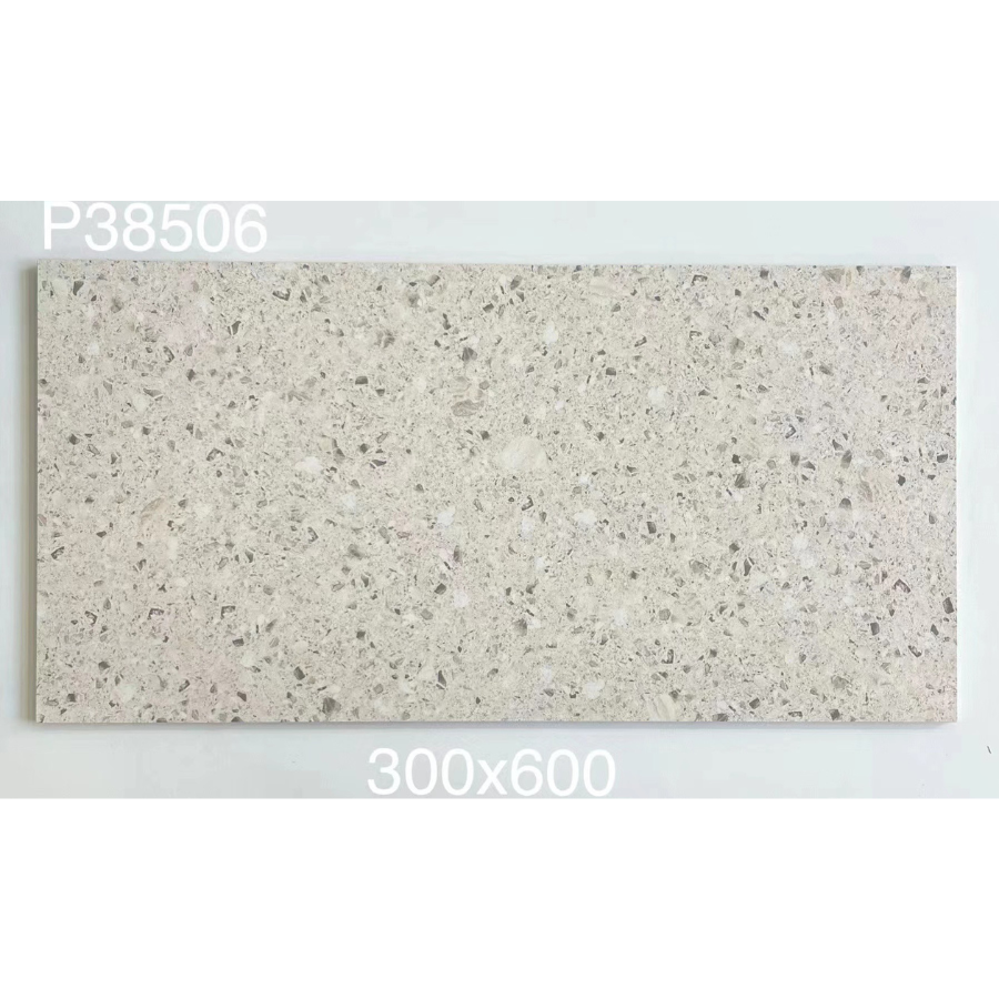 Gạch terrazzo TQ, KT 300x600 mm porcelain mặt mờ mã 38506