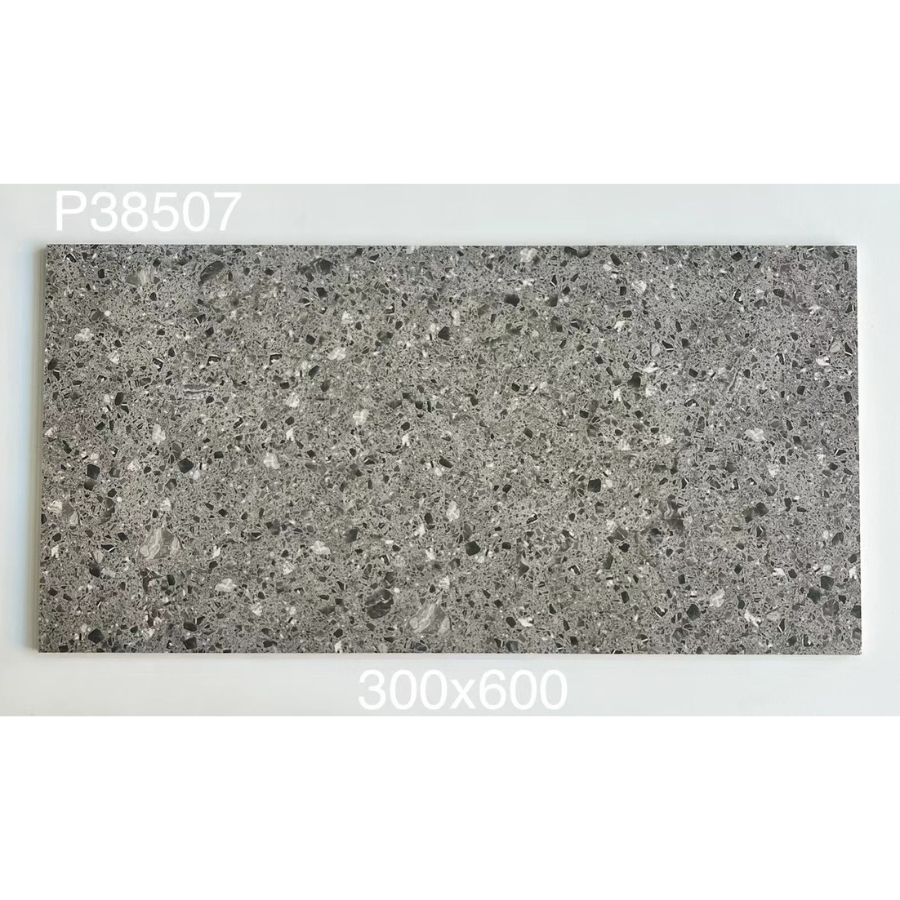 Gạch terrazzo TQ, KT 300x600 mm porcelain mặt mờ mã 38507