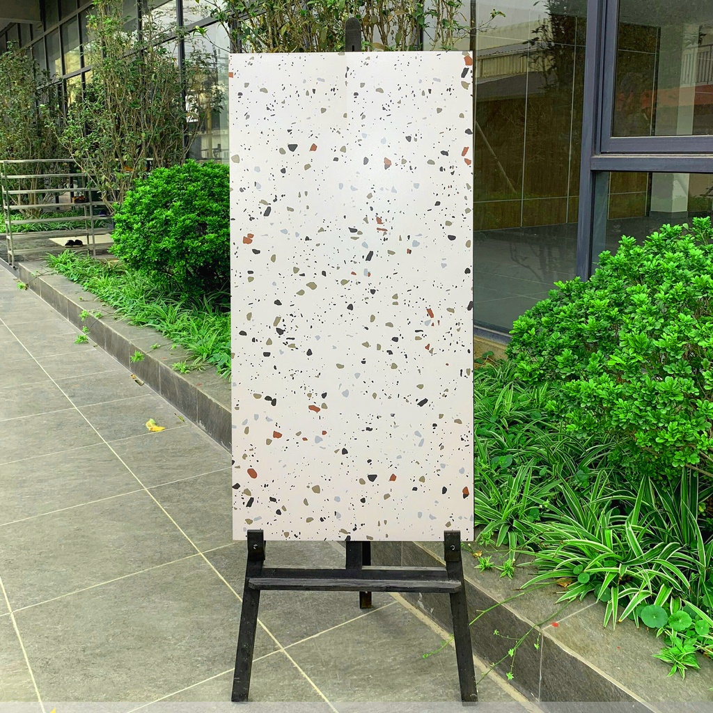 Gạch terrazzo TQ, KT 600x1200 mm porcelain mặt mờ mã HH1205