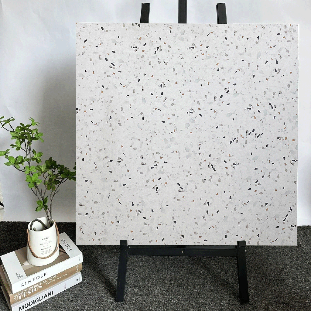 Gạch terrazzo TQ, KT 600x600 mm porcelain mặt mờ mã 6012