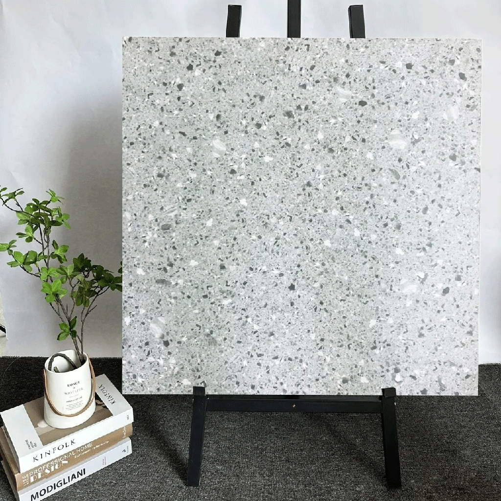 Gạch terrazzo TQ, KT 600x600 mm porcelain mặt mờ mã 6605