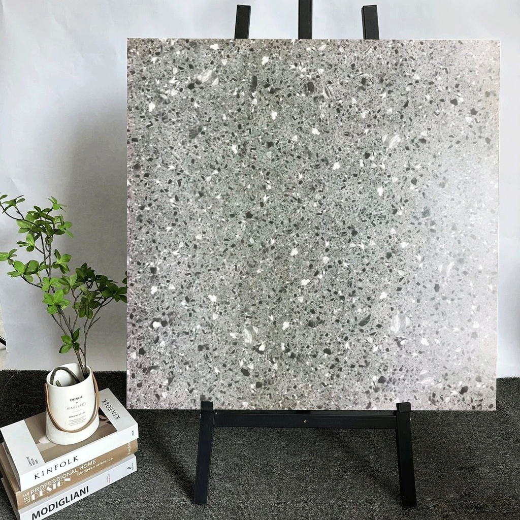 Gạch terrazzo TQ, KT 600x600 mm porcelain mặt mờ mã 6606