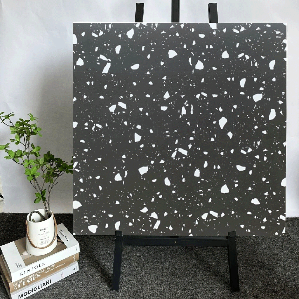 Gạch terrazzo TQ, KT 600x600 mm porcelain mặt mờ mã 6925