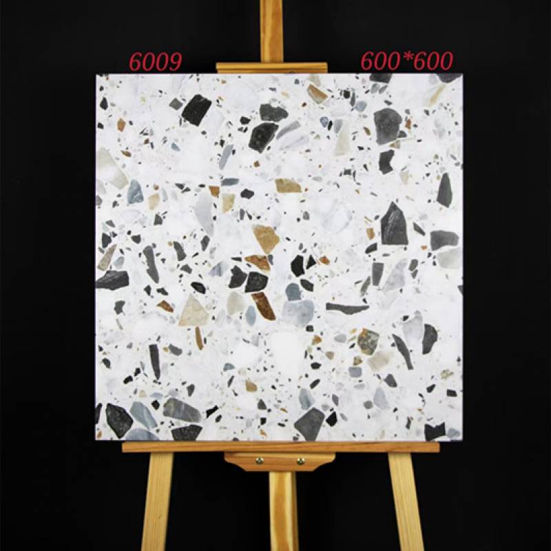 Gạch terrazzo TQ, KT 600x600 mm porcelain mặt mờ mã  6009