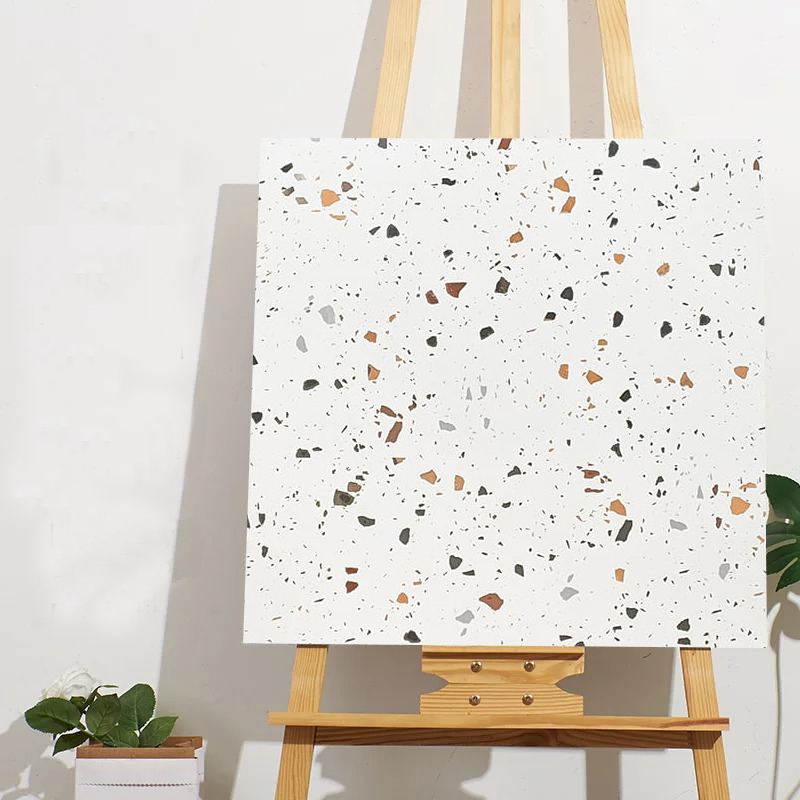 Gạch Terrazzo TQ, KT 600x600mm, Xương Porcelain mặt mờ mã DS66026 (6926)