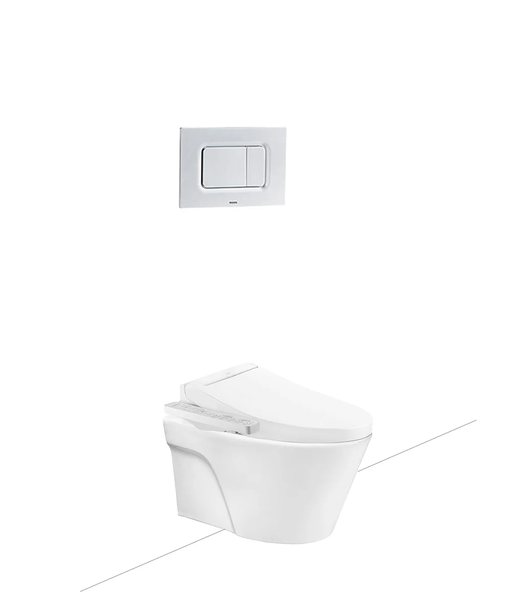 Bàn cầu treo tường kèm nắp rửa điện tử WASHLET C2 CW822RA_TCF23410AAA_WH172A