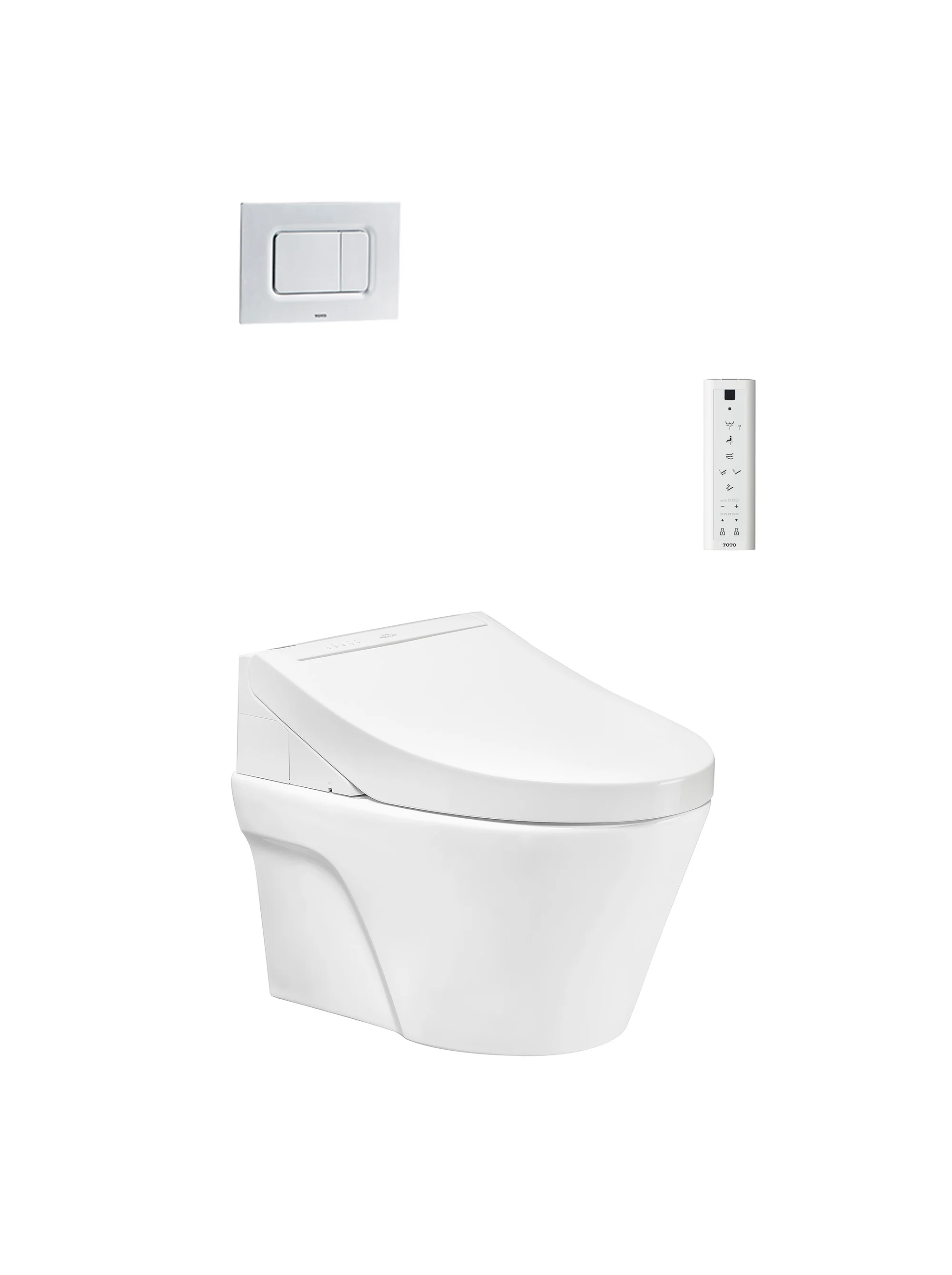 Bàn cầu treo tường kèm nắp rửa điện tử WASHLET C5 CW822REA_TCF24460AAA_WH172AT_TCA465