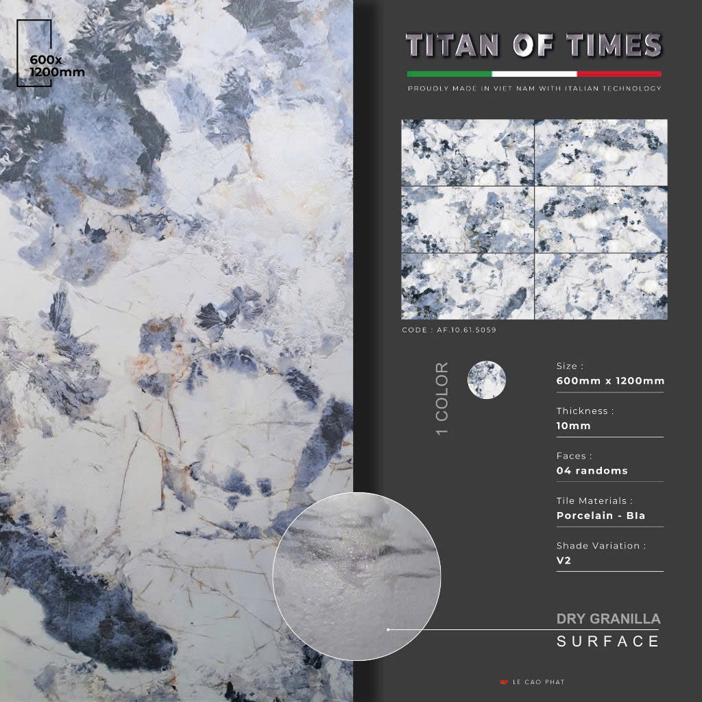 Gạch 60x120 dày 10 ly Hiệu Ứng Rải Hạt cao cấp AF.10.61.5059