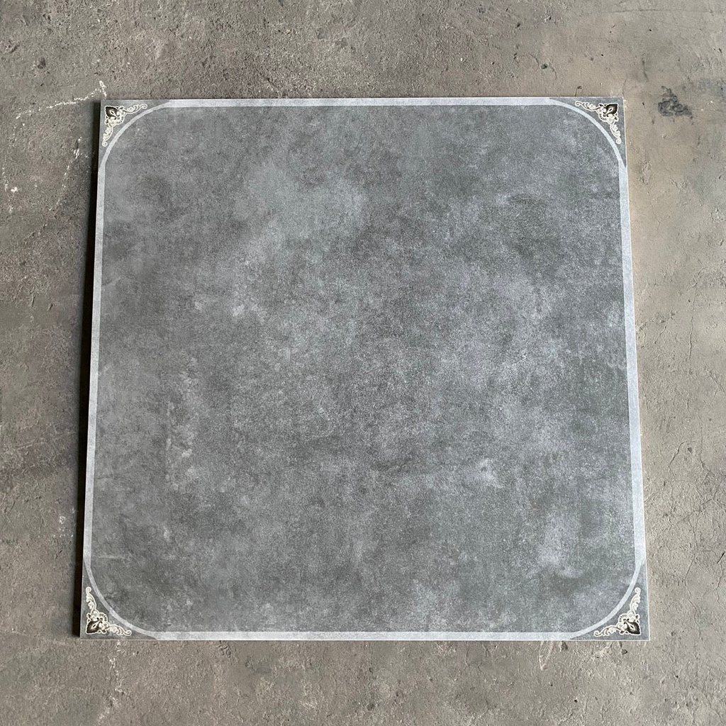 Gach giả cổ TQ, KT 600x600 mm, Xám Mờ phẳng mã 6608