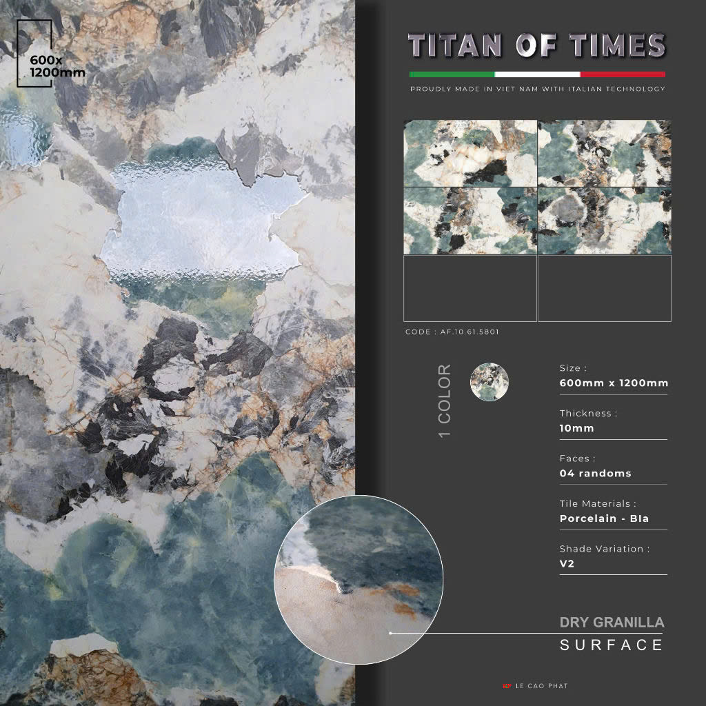 Gạch 60x120 dày 10 ly Hiệu Ứng Rải Hạt cao cấp AF.10.61.5801