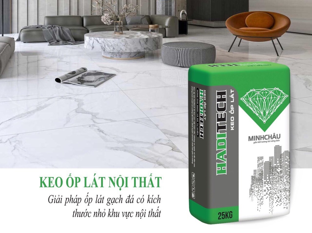 Keo dán gạch Haditech K-XT02 bao 25kg