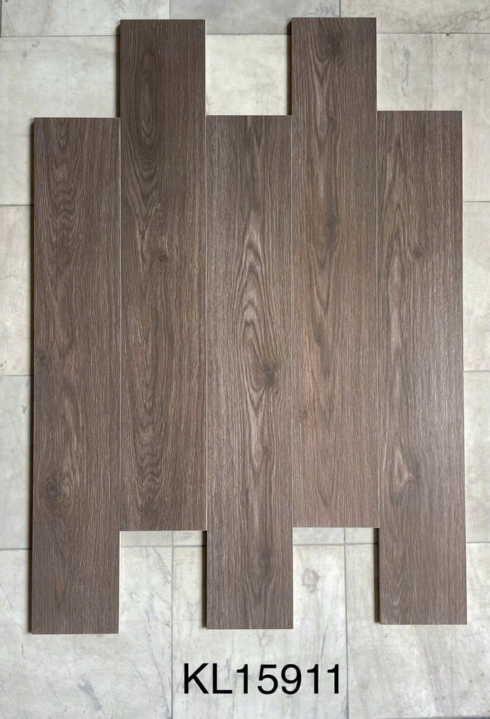 Gạch giả gỗ mài cạnh 150x900 mã KL-15911