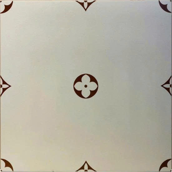 Gạch bông TQ, KT 400x400 mm, Xương Porcelain mặt mờ mã F4135 (1h/1,6m/10v/28.5kg)