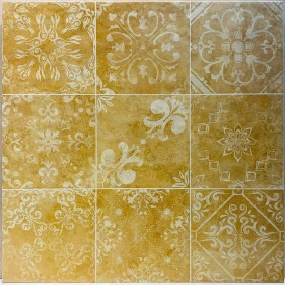 Gạch bông TQ, KT 400x400 mm, Xương Porcelain mặt mờ mã FG4234J 