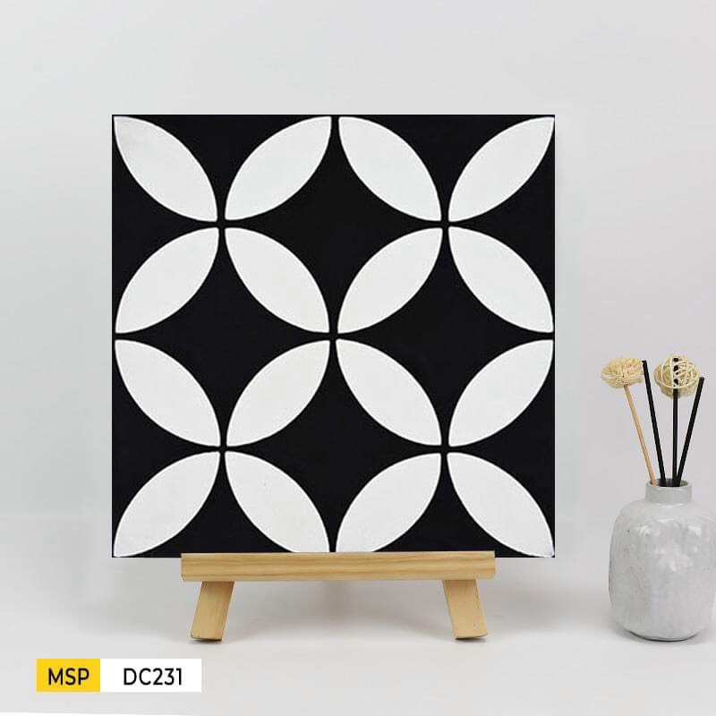 Gạch bông TQ, KT 200x200 mm, Xương Porcelain mặt mờ mã REP07 (F2114) (DC231)