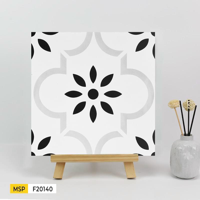 Gạch bông TQ, KT 200x200 mm, Xương Porcelain mặt mờ mã 20140 (GB20140)