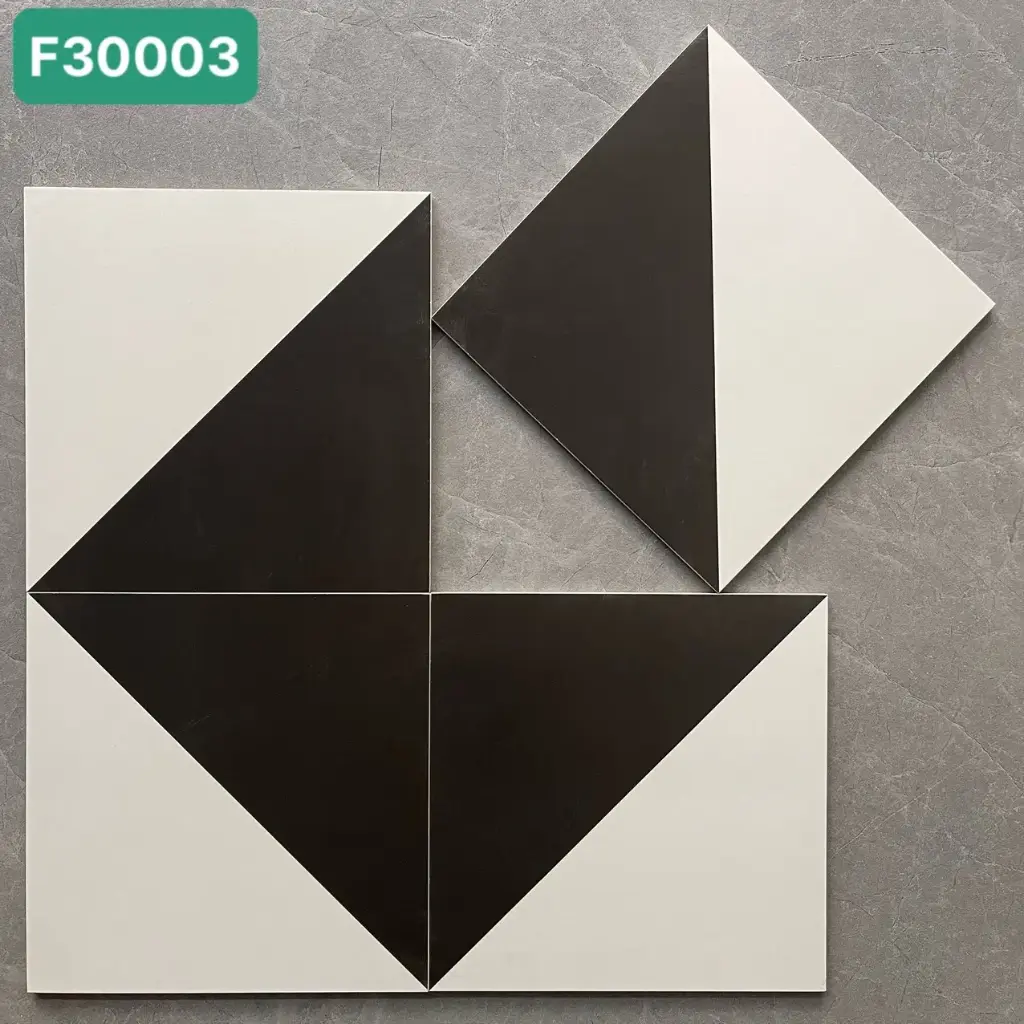 Gạch bông TQ, KT 300x300 mm, Xương Porcelain mặt mờ mã F30003 